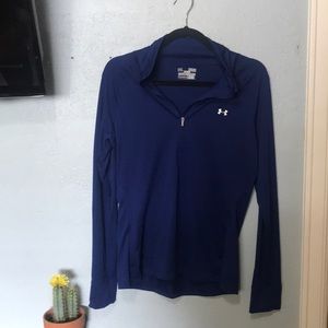 Royal blue underarmour quarter zip EUC